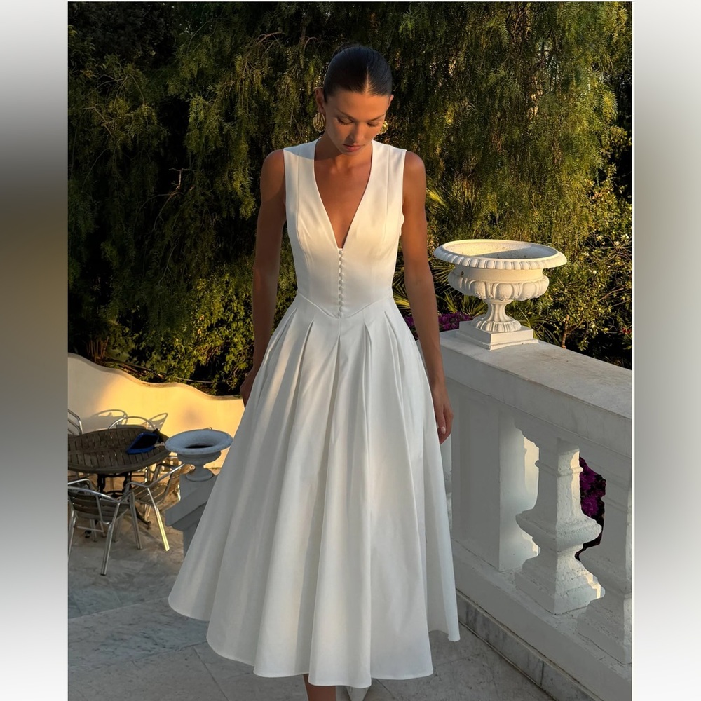 Meshki Keely Cotton Sleeveless Midi Dress